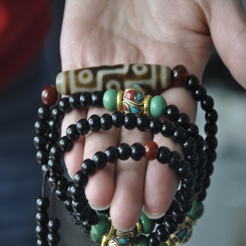 西藏天珠正品 九眼天珠 天然玉髓老矿 项链手链成品 已开光 结缘