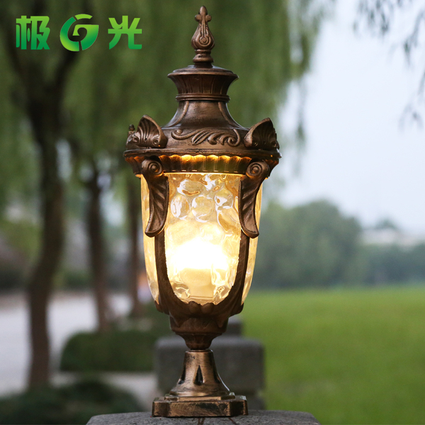新款墙头灯 防锈柱头灯 欧式户外门柱灯 庭院灯别墅围墙景观灯具