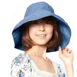 防晒帽女夏天韩版女士遮阳帽女防紫外线大沿太阳帽中年骑车帽折叠