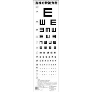 标准视力表 近视/弱视测试表视力检测 体检专用 e字医用检测仪配