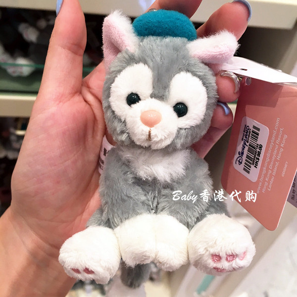 香港迪士尼代购 达菲熊朋友托尼小画家猫咪毛公仔手机