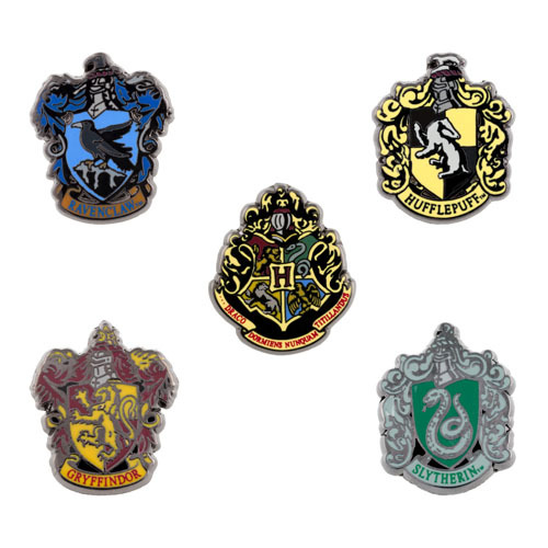 【美代正品】哈利波特/harry potter学院logo迷你胸章套装/徽章