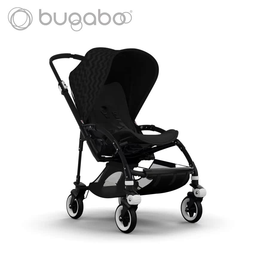 Четырёхколёсная коляска Bugaboo bee3 удобная легкая с черной рамкой теплый ...