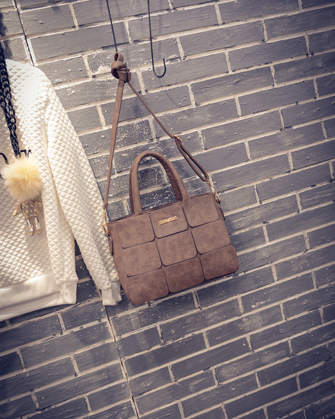 女士包包2015秋冬新款女包欧美时尚手提包复古潮小熊单肩斜挎大包