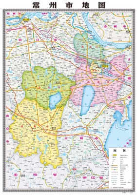 常州市地图江苏省常州地图挂图地形地貌图卫星影像图电子地图
