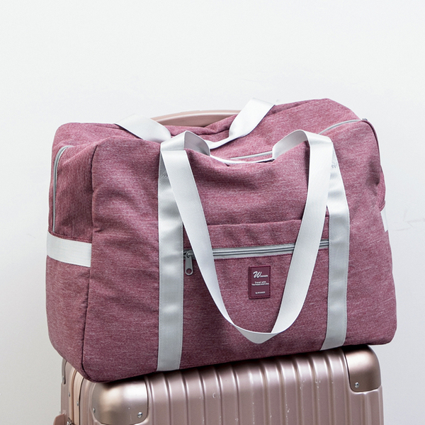 旅行袋手提女便携折叠收纳包大容量行李袋健身包男可套拉杆行李箱