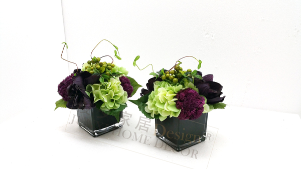 简约现代北欧极简风格样板房高档仿真插花售楼部花艺酒店餐厅花艺