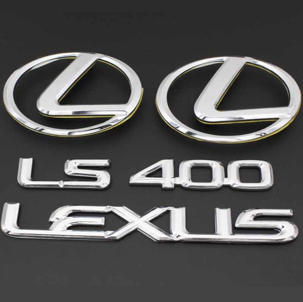 包邮雷克萨斯车标 凌志ls400车标 lexus英文字标 前后标志 套标