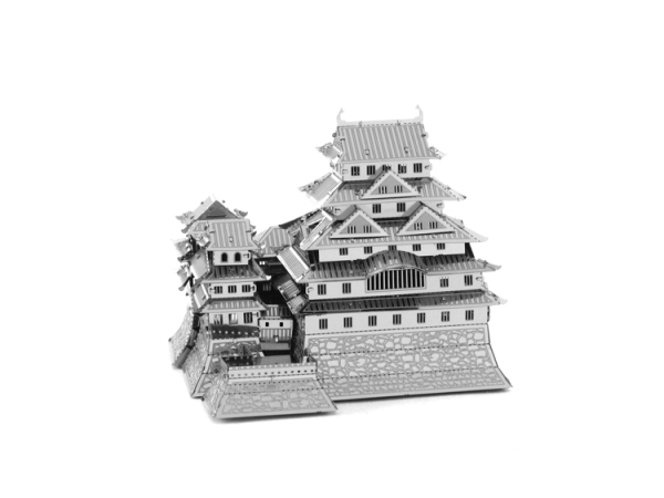 爱拼日本第一名城姬路城天守阁世界著名建筑3d金属拼图微模型促销
