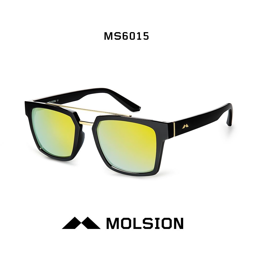 molsion2017新款陌森太阳镜男眼镜墨镜太阳眼镜方框炫彩膜ms6015