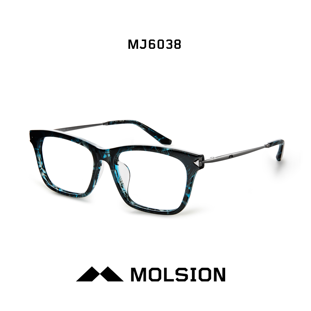 molsion 陌森2017光学架近视镜眼镜框商务板材近视眼镜配镜mj6038