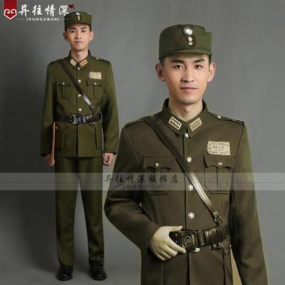 新款高档国军装军官服美式军服将军胡传奎刁德一话剧演出服装摄影