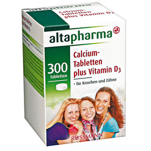 特价 德国原装Altapharma钙+维生素D3 强健骨骼防骨质疏松300粒