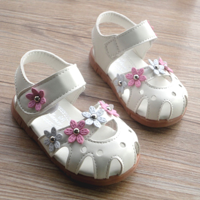 标题优化:2015夏女童凉鞋公主鞋韩版包头宝宝鞋子婴儿儿童沙滩鞋1-2-3-6岁