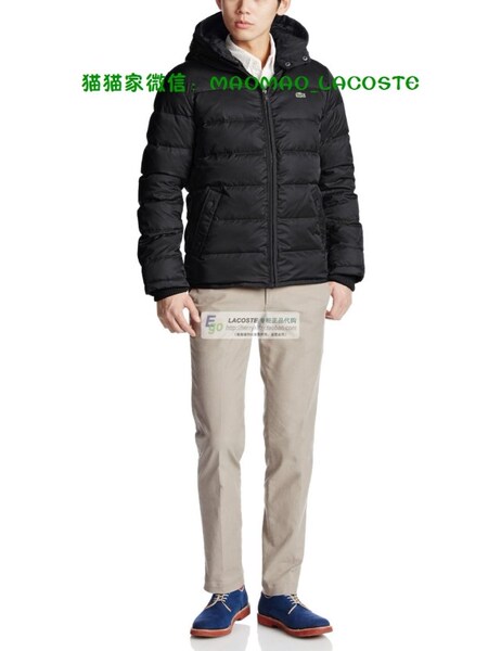 5折专柜正品代购 法国鳄鱼/lacoste 男款冬季羽绒服bh