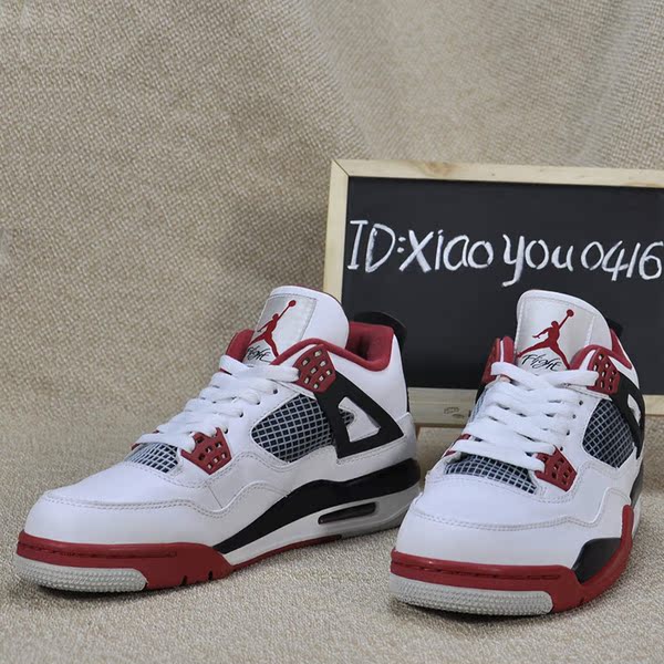 air jordan 4 retro 乔丹4代 aj4白黑红2012复刻篮球鞋308497-110