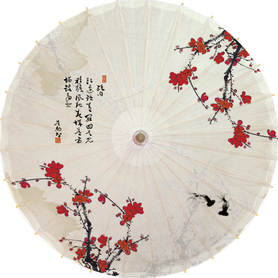 防雨防晒油纸伞弘艺 古典传统 泸州油纸伞 古代雨伞舞蹈 红梅花开