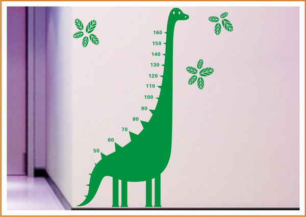 恐龙比身高 硅藻泥镂空模板 液体壁纸漆镂印组合模具1