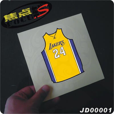 科比球衣车贴 24号nba湖人队贴纸 篮球车贴 车尾 油箱 小飞侠粘纸