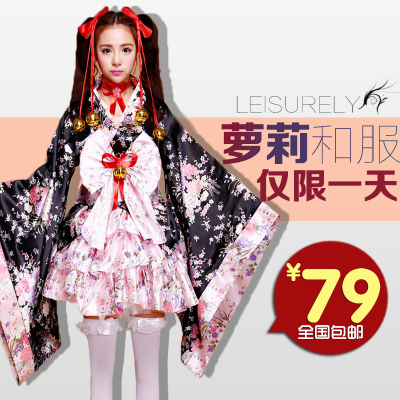 现货日本动漫服装重樱和服cosplay服装洛丽塔洋装全套