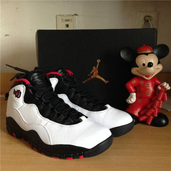 air jordan 10 chicago 绣45 aj10 芝加哥乔10 公牛 310805-102