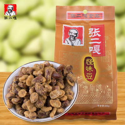 张二嘎 怪味豆300g蚕豆崩豆安徽特产炒货休闲办公零食小包装包邮