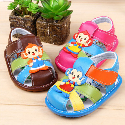 标题优化:夏季新款男女宝宝学步鞋防滑包头婴儿凉鞋0-1-2岁宝宝鞋子包邮