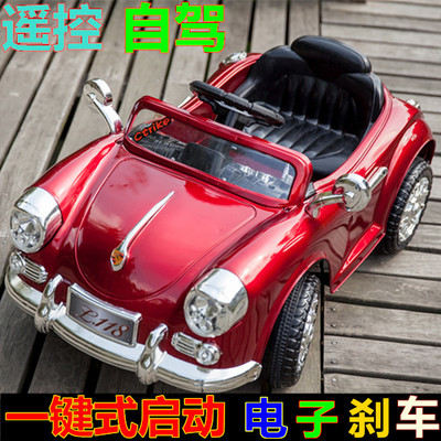 标题优化:儿童电动车双驱四轮玩具车遥控汽车小孩电动车可坐宝宝电瓶车童车