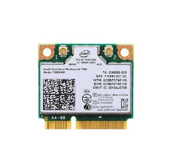 intel 7260 ac hmw 无线网卡 867mbps 802.11ac蓝牙4.0正式版全新