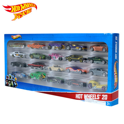 标题优化:美泰儿童玩具风火轮Hotwheels火辣小跑车二十辆装合金玩具车H7045