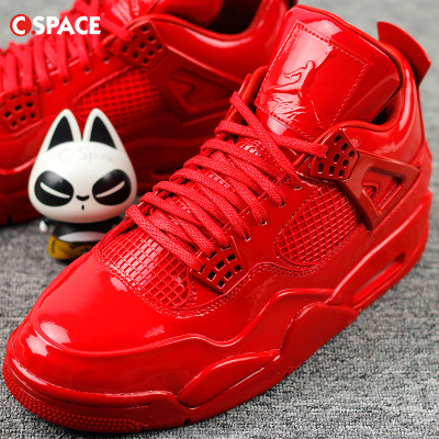 厂货jordan 11 lab4 red aj4 全红漆皮 719864-600