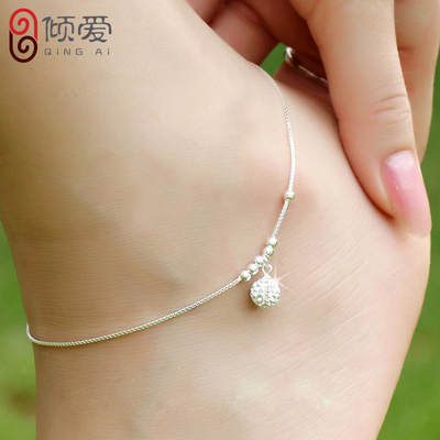 周大福老凤祥周生生倾爱 925银脚链 女韩版时尚银饰品细脚链 十二