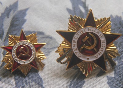 包邮 商业版 苏联一级卫国战争勋章(带略章) 苏军奖章红星二战h