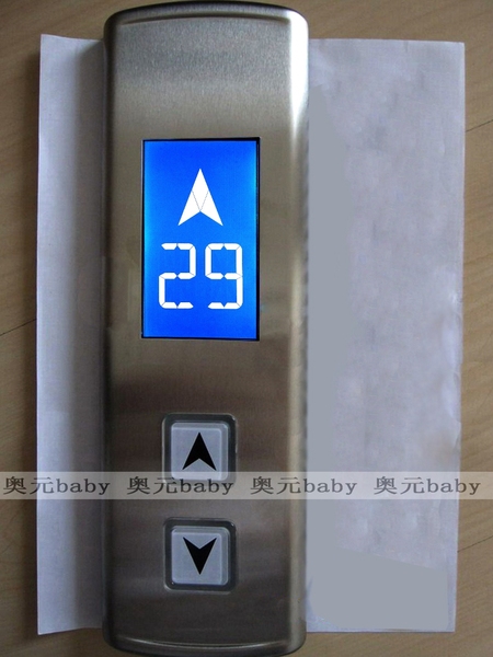 西子奥的斯电梯otis外呼不锈钢呼梯面板单梯楼层液晶显示召唤盒