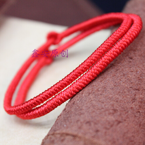 红绳 正宗九乘金刚结护身红绳手链 3;4mm款 本命年红绳手绳