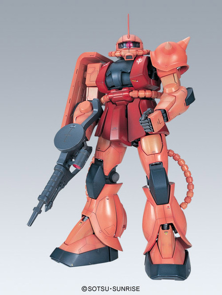 bandai万代 高达模型 1/60 pg ms-06s zaku char 夏亚专用红扎古