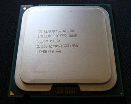 intel酷睿2四核q8200,q8300 775针cpu 2.33g 45纳米 一年质