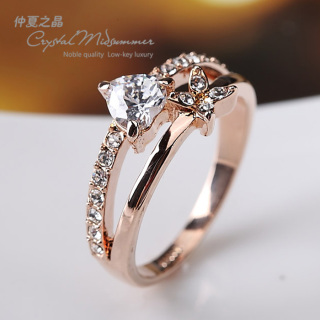 戒指女玫瑰金2016新款_玫瑰金多少钱一克 - 戒