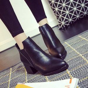 粗跟欧美冬款高跟鞋正品2016新款-大东秋冬款