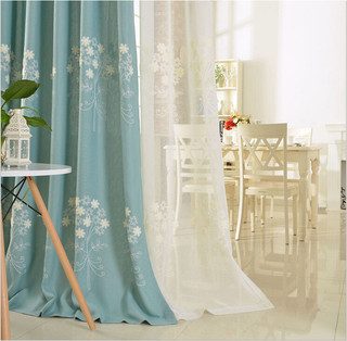 窗帘布高档绣花棉麻2016新款_棉麻窗帘优缺点