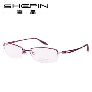 眼镜架女半框酒红2016新款_《眼镜架女半框酒
