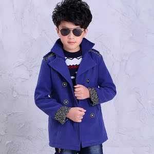 儿童男童呢大衣春秋正品2016新款-男童毛呢外