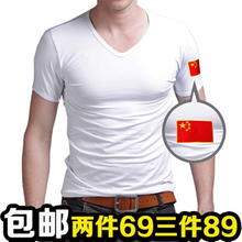 [2016新款推荐]中国国旗v领t恤品牌排行-男版长