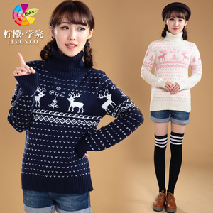 少女高领毛衣学生正品2016新款-小熊维尼秋冬