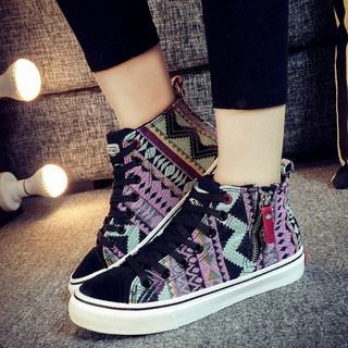 环球帆布鞋女学生2016新款_帆布鞋踩踏,环球