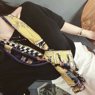 2016新款_蝴蝶结丝巾 - 小方巾蝴蝶结的打法 -