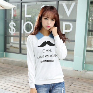 白色t恤女带领子2016新款_《白色t恤女带领子