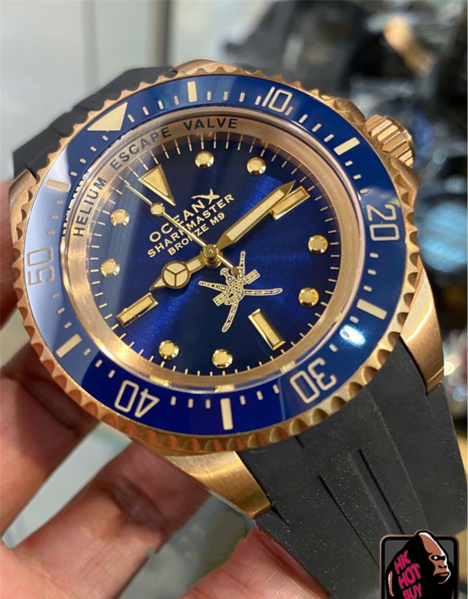 OceanX Damascus Steel Middle East Bronze 500m Water Ghost Automatic