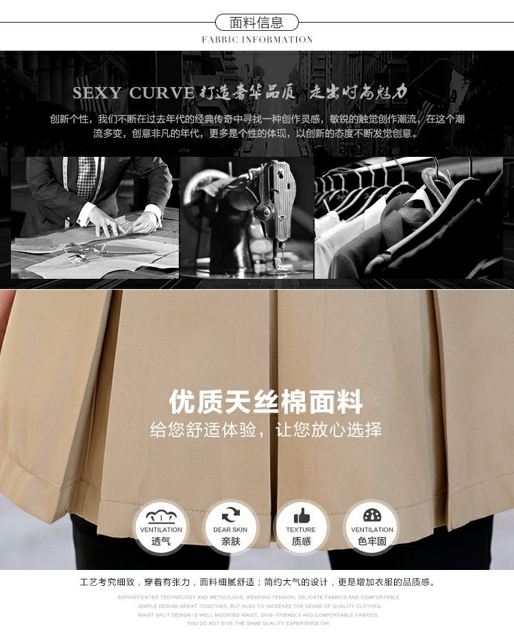 2018 mùa xuân mới của phụ nữ cộng với kích thước Hàn Quốc áo gió tất cả các kết hợp giản dị của phụ nữ áo khoác mùa xuân và mùa thu mỏng và dài trung bình mỏng và mỏng - Trench Coat