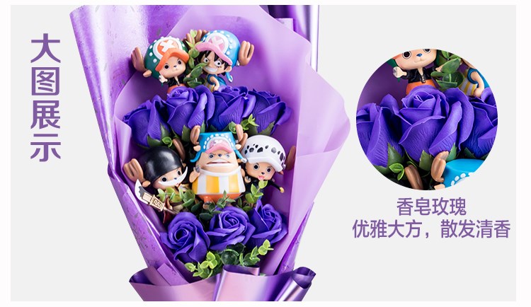 Hộp quà hoạt hình Bó hoa Ngày lễ tình nhân Búp bê Hoa Búp bê Bó hoa Hộp quà tặng Bó hoa Tanabata Bó hoa sinh nhật 6 - Hoa hoạt hình / Hoa sô cô la